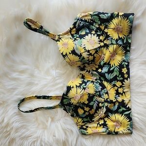Old Navy Sunflower Bikini Top